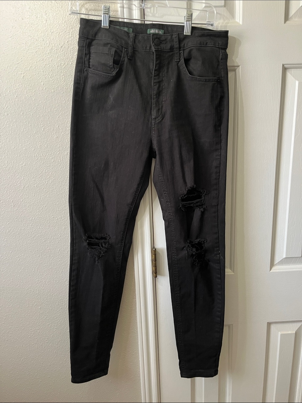wild fable Black Distressed Skinny Jeans